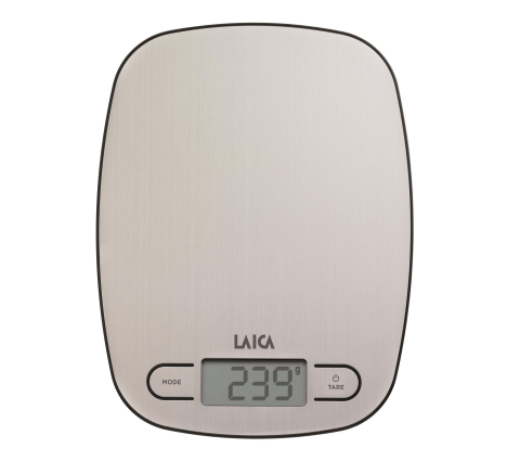 Cantare de bucatarie - Cantar electronic de bucatarie Laica KS1033, 5 kg, gri, platforma inox