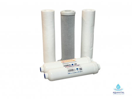 Accesorii - Set 5 Filtre Osmoza Inversa ECO5STD cu Alcalinizare