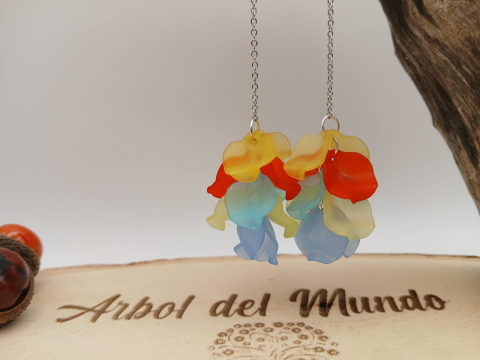 Cercei - Cercei petale acrilice