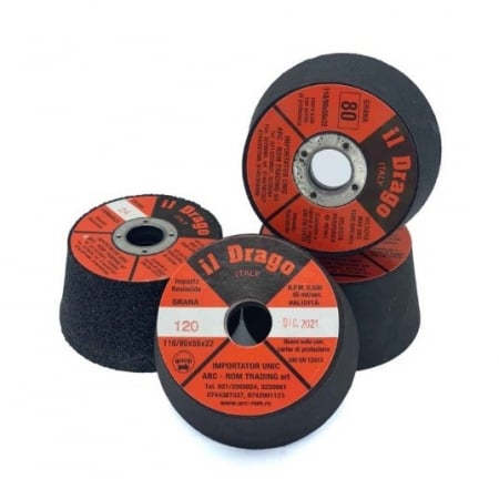 Pentru slefuit si lustruit cu carbura de siliciu - Abrazivi tronconici tip “piatra oala”