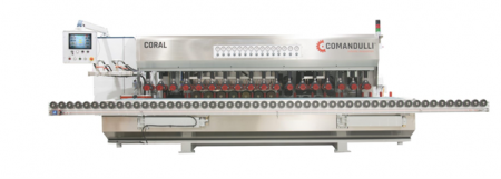 Masini de profilat si lustruit canturi cu banda - Coral - Masina orizontala de lustruit canturi drepte si bizotat