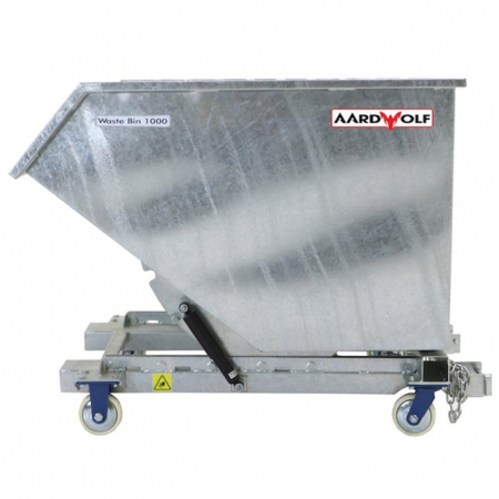 Echipamente pentru atelier - Cosuri galvanizate pentru resturi cu roti AARDWOLF WB1000G