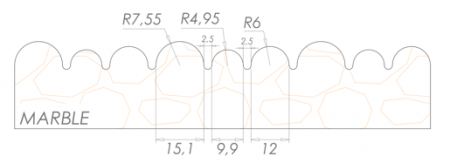 Scule de texturat suprafete - Disc diamantat pentru efectul de “bambus” DIAMAR