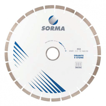 Discuri diamantate pentru masini fixe - Disc diamantat pentru granit si quartz SORMA XS3