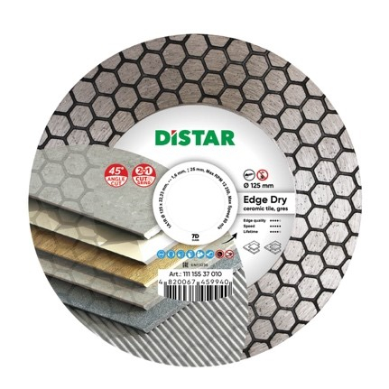 Consumabile pentru polizoare unghiulare - Disc pentru taiat si slefuit ceramica DISTAR 1A1R EDGE DRY