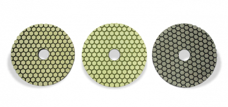 Consumabile pentru polizoare unghiulare - Dischete diamantate la uscat/umed în 3 pasi