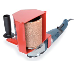 Scule de texturat suprafete - Dispozitiv de texturat pentru polizor unghiular mare LUPATO ROLLEX / DIA-ROLLEX