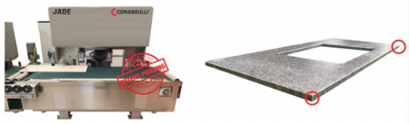 Masini de profilat si lustruit canturi cu banda - Jade - Dispozitiv pentru bizotare verticala automata