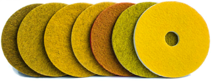 Scule pentru masini de slefuit si lustruit pardoseli - Paduri diamantate netesute HYPER GRINDER HYPERSHINE