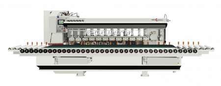 Masini de profilat si lustruit canturi cu banda - Penta - Masina orizontala de lustruit canturi drepte si bizotat