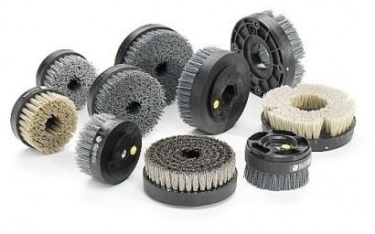 Pentru slefuit si lustruit cu carbura de siliciu - Perie circulara rezinata pentru antichizat T1