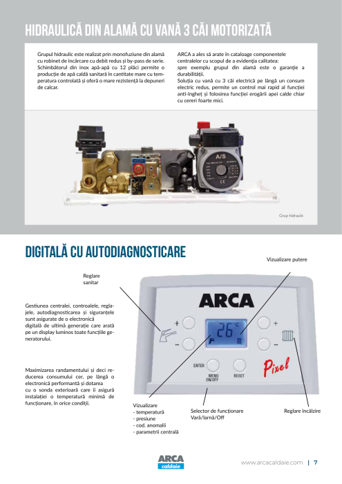 CENTRALA TERMICA CONVENTIONALA CLASICA ARCA PIXEL 29F [4]