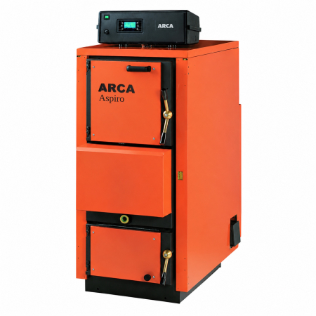 Centrală pe lemne cu gazeificare Arca Aspiro 70RI inox – 69 kW [0]