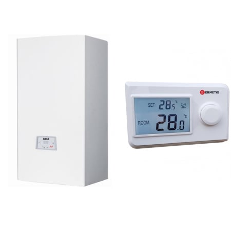 CENTRALE TERMICE - CENTRALA TERMICA ARCA PIXEL 25F - 25kW - CONVENTIONALA + TERMOSTAT FARA FIR ERMETIQ TA-WT19N