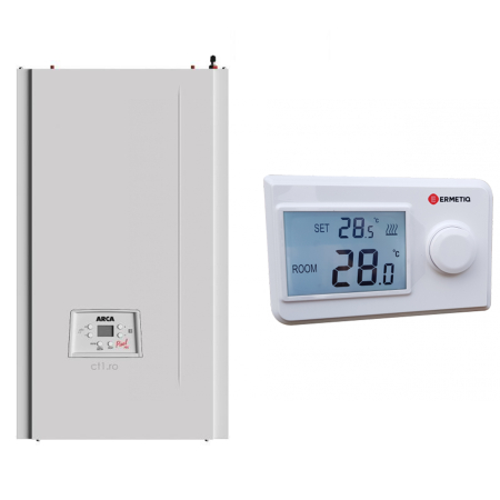 GAZ CONDENSARE - CENTRALA TERMICA ARCA PIXEL MX 20/25 - CONDENSARE + TERMOSTAT FARA FIR ERMETIQ TA-WT19