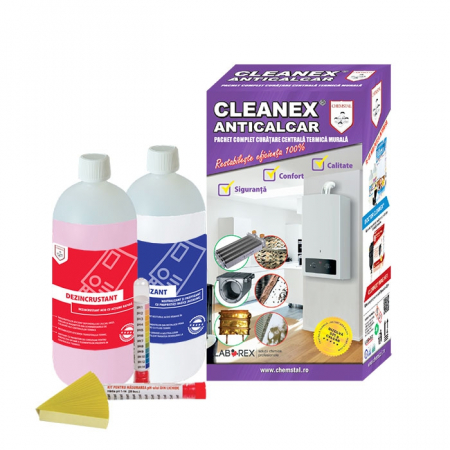 ACCESORII - CLEANEX ANTICALCAR PACHET COMPLET CURATARE CENTRALA TERMICA