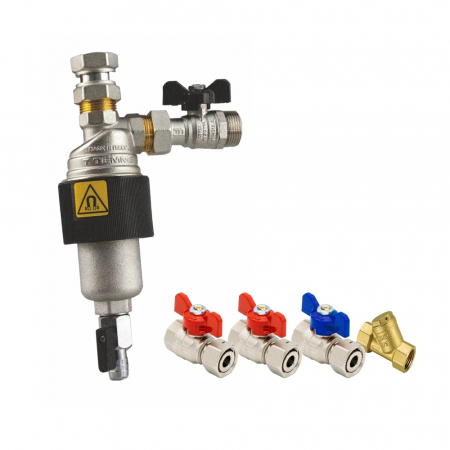 ACCESORII - KIT DE INSTALARE PENTRU CENTRALE TERMICE ANTI-MAGNETITA TIEMME 3/4"