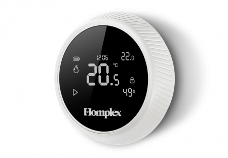 Termostat smart cu control prin internet Homplex NX1 Cream White [3]