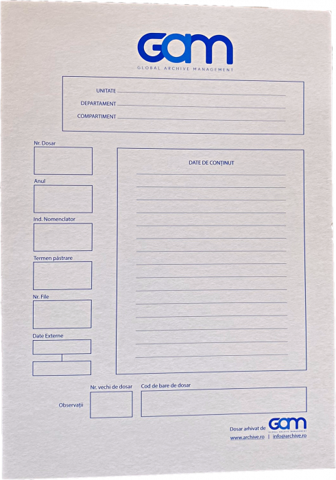 Copertă dosar GAM, cotor 1,5cm [2]