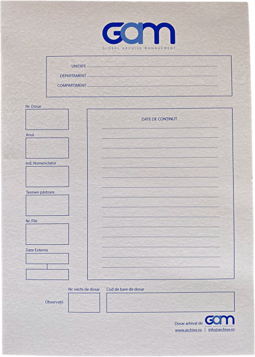 Copertă dosar GAM, cotor 1cm [2]