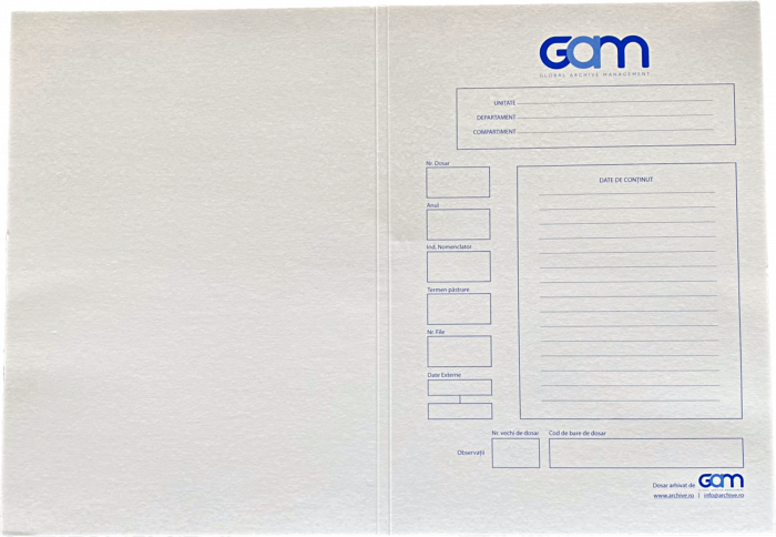Copertă dosar GAM, cotor 1cm [1]