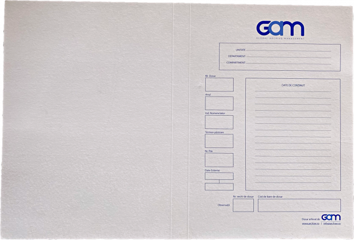Copertă dosar GAM, cotor 2.5cm [1]