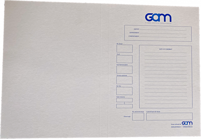Copertă dosar GAM, cotor 2cm [1]
