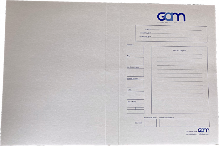 Copertă dosar GAM, cotor 3cm [1]