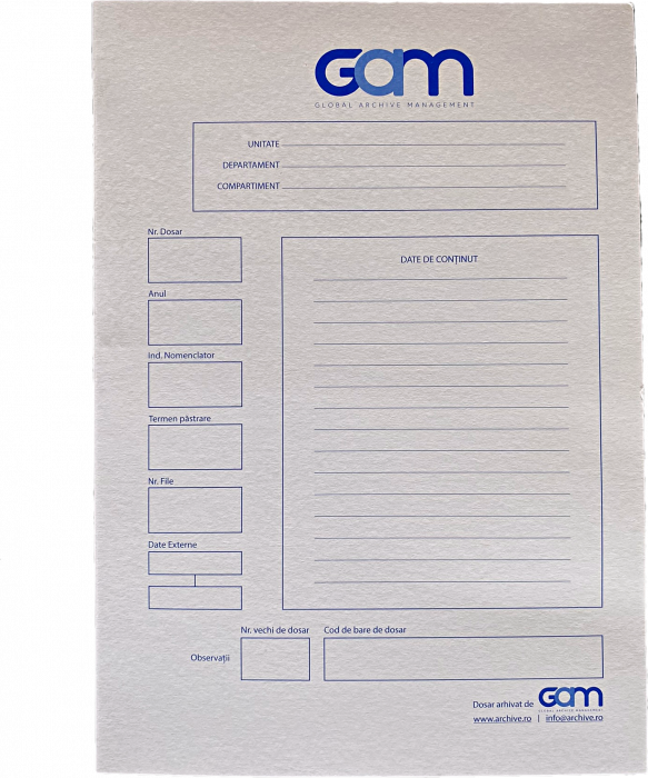 Copertă dosar GAM, cotor 5cm [2]
