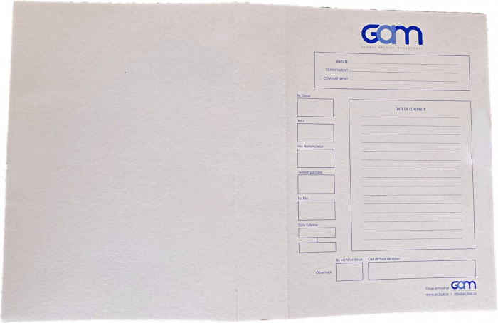Copertă dosar GAM, cotor 5cm [1]