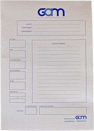 Copertă dosar GAM, cotor 1cm [1]