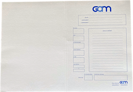 Arhivare - Copertă dosar GAM, cotor 1cm