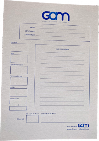 Copertă dosar GAM, cotor 2.5cm [1]