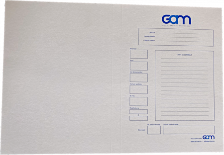 Arhivare - Copertă dosar GAM, cotor 2cm