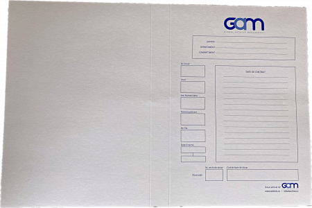 Arhivare - Copertă dosar GAM, cotor 3cm