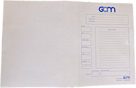 Arhivare - Copertă dosar GAM, cotor 5cm