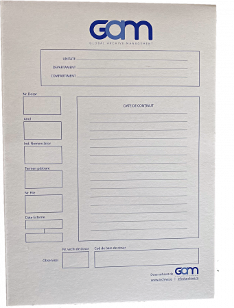 Copertă perforată dosar GAM, cotor 2.5cm [1]