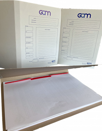 Copertă perforată dosar GAM, cotor 3cm [2]