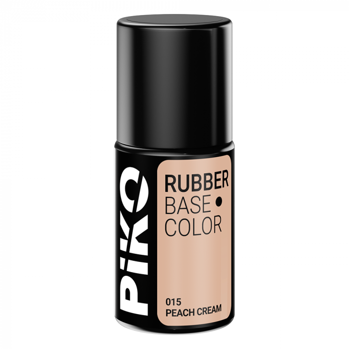 Base Coat Rubber PIKO, Peach Cream, 7 ml, 015 [2]