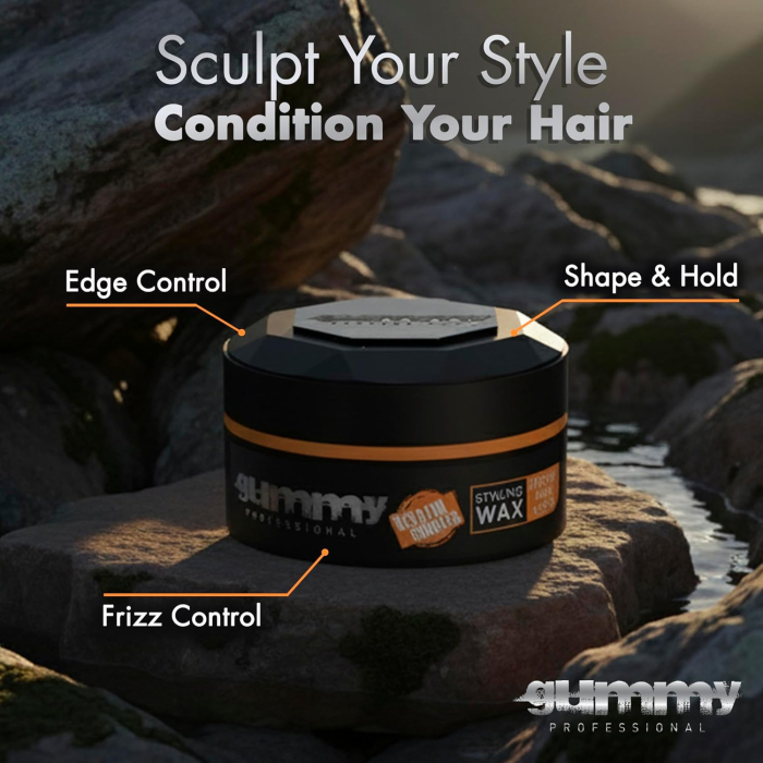 Ceară de păr - Gummy Professional Hair Styling Wax Bright Max Hold 150ml – Fixare Maximă, Strălucire Intensă, Complex cu Keratină [4]
