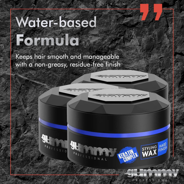 Ceară de păr - Gummy Professional Hair Styling Wax Hard Finish 150ml – Fixare Puternică, Finish Mat, Control Profesional [4]
