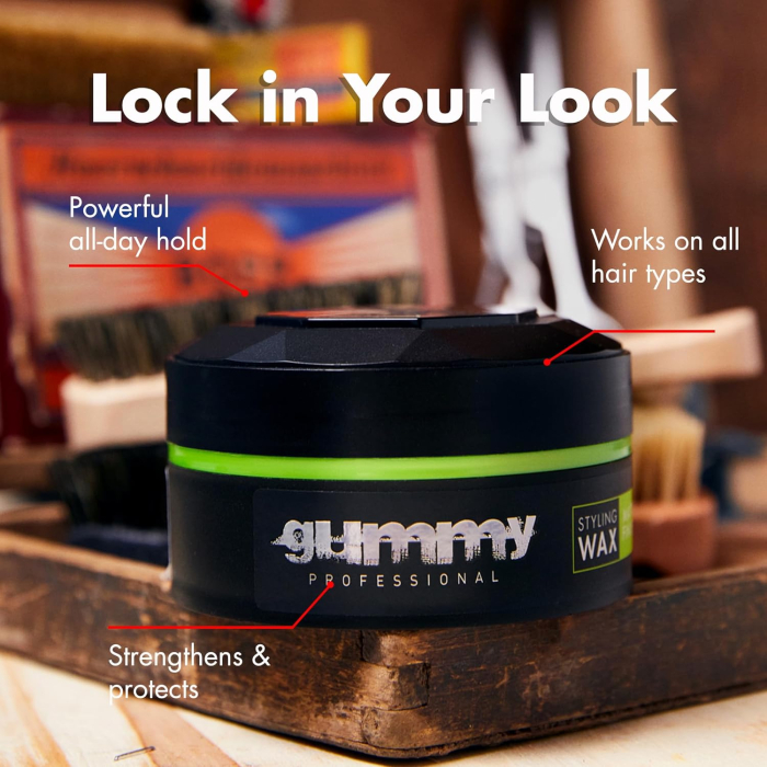 Ceară de păr - Gummy Professional Hair Styling Wax Matte Finish 150ml – Fixare Puternică, Finish Mat, Control Profesional [3]
