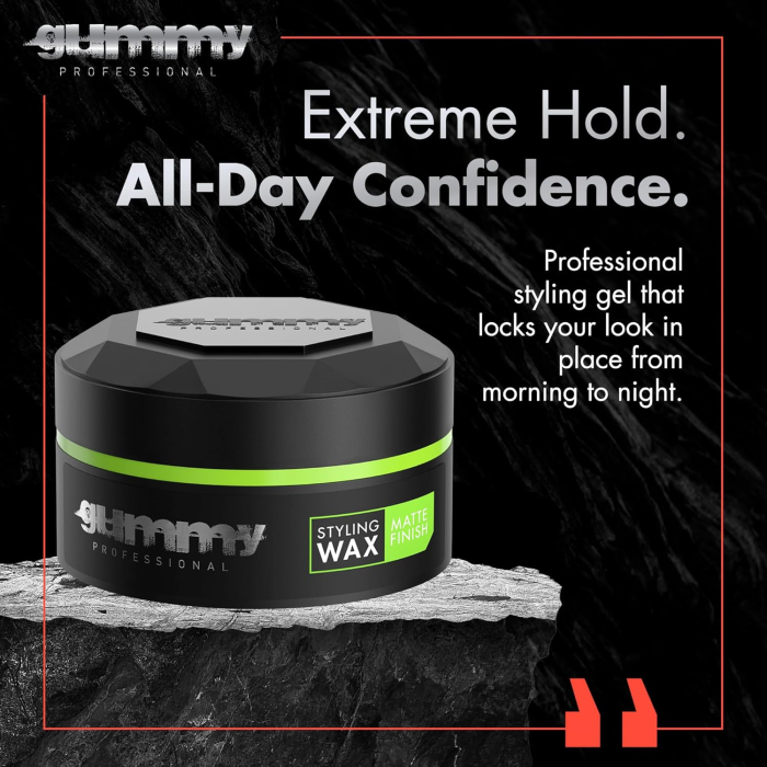 Ceară de păr - Gummy Professional Hair Styling Wax Matte Finish 150ml – Fixare Puternică, Finish Mat, Control Profesional [4]