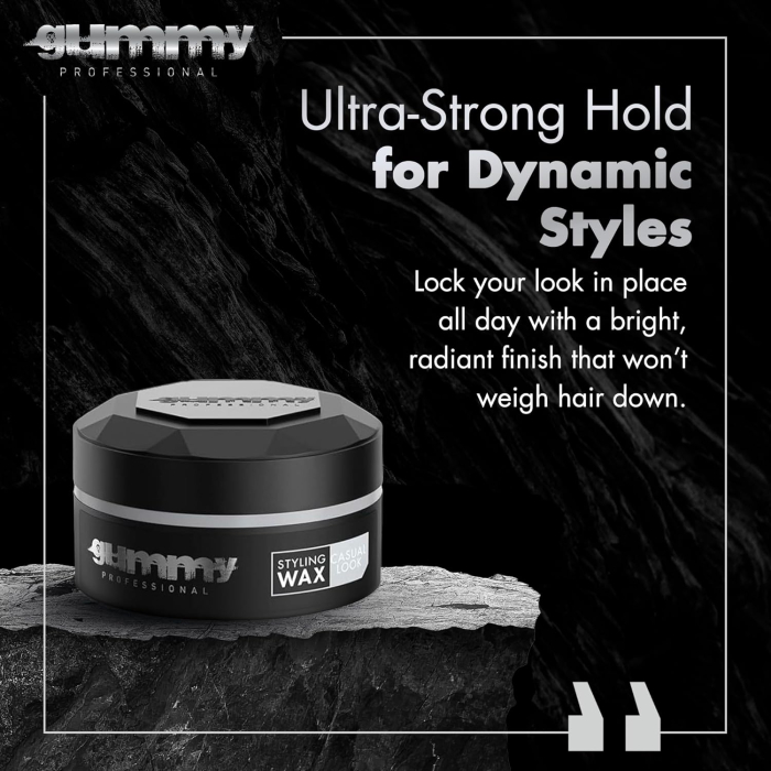 Ceară de păr - Gummy Styling Wax Casual Look 150ml – Fixare Medie, Finish Mat, Textură Naturală [2]