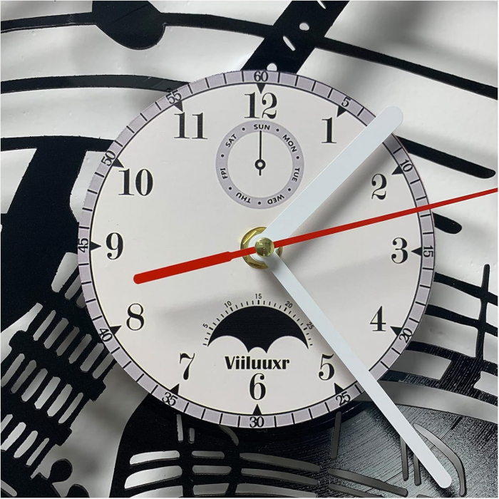 Ceas de perete vinil pentru salon grooming, frizerie canina, 30 cm [3]