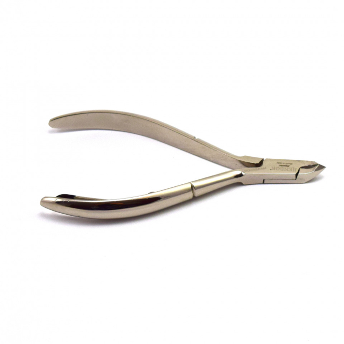 Cleste manichiura / pedichiura profesional pentru cuticule Henbor, 3mm, otel inoxidabil, silver [2]