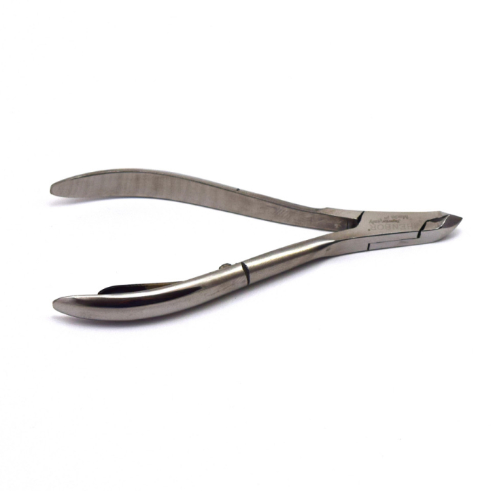 Cleste manichiura / pedichiura profesional pentru cuticule Henbor, 3mm, otel inoxidabil, silver [2]