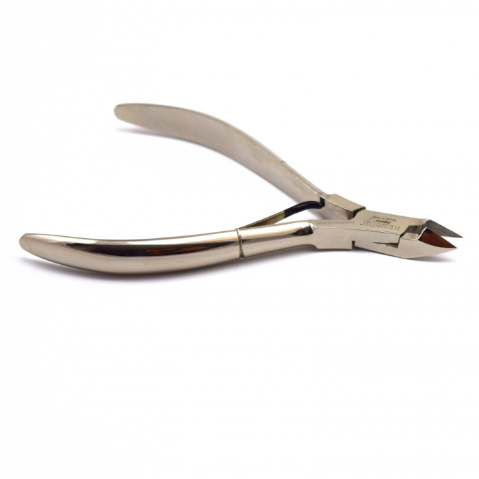 Cleste manichiura / pedichiura profesional pentru cuticule Henbor, 9mm, otel inoxidabil, silver [4]