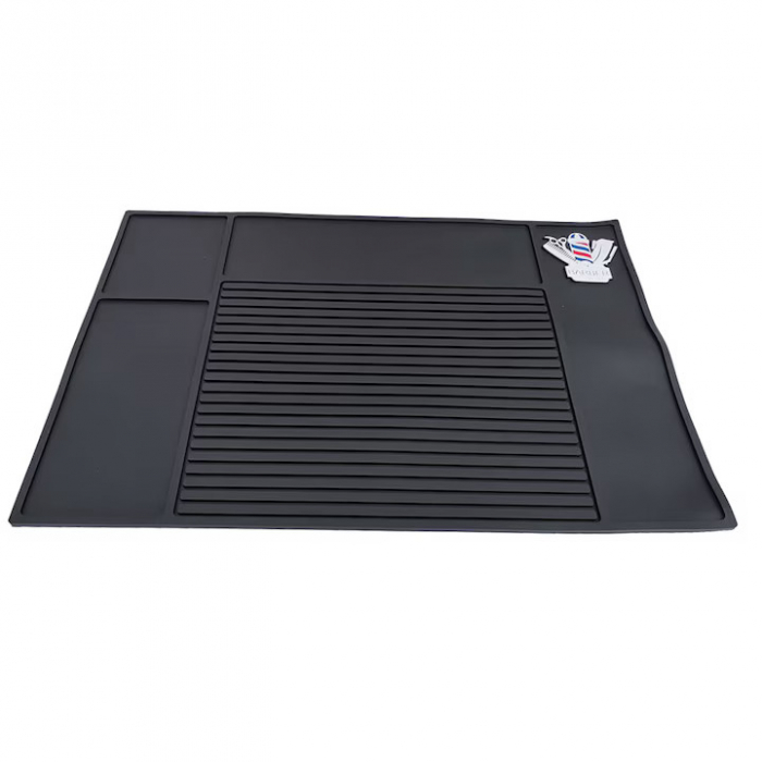 Covoras din cauciuc pentru organizare ustensile frizerie Ardette, antiderapant, 48X33cm [6]