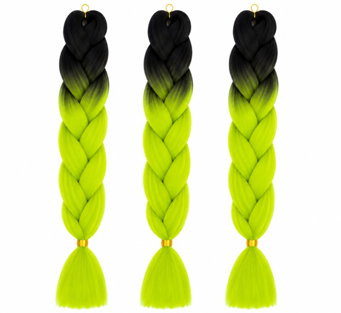 Extensie Păr Jumbo Braid Neon Lime – Păr Sintetic Premium pentru Împletituri Afro [2]